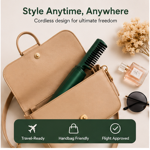 SilkGlow™ 2-in-1 Cordless Hair Styler