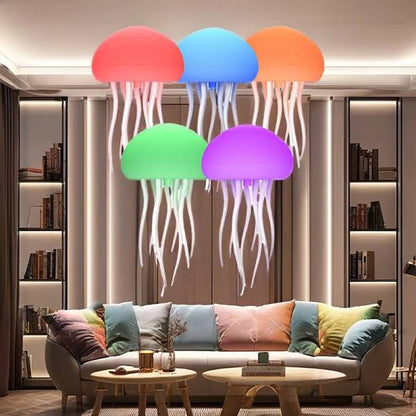 AquaGlow Floating Jellyfish LED Night Lamp