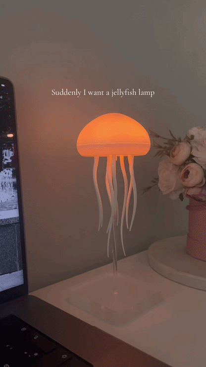 AquaGlow Floating Jellyfish LED Night Lamp